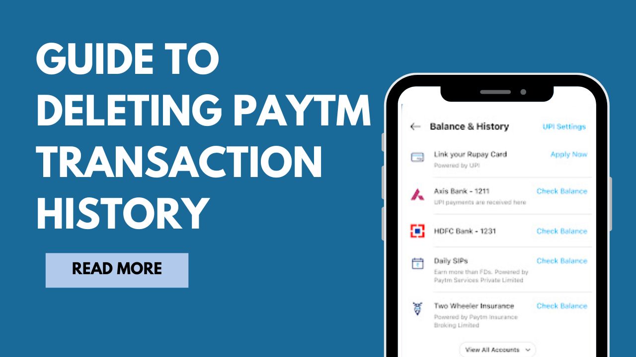 Guide to Deleting Paytm Transaction History Guide to Deleting Paytm Transaction History